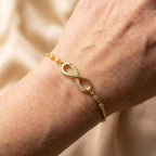 Adjustable Infinity Bracelet In Silver