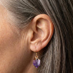 Amethyst Gold Earrings