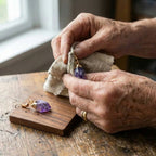 Amethyst Gold Earrings