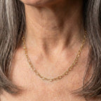 Amore Heart Link Choker Necklace