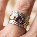 A Bohemian Crystal Meditation Ring