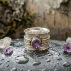 A Bohemian Crystal Meditation Ring