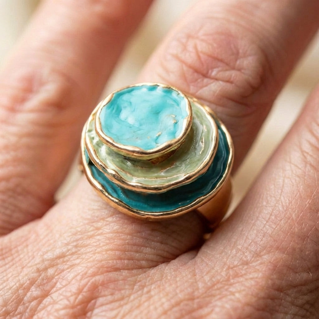 Bohemian Geometric Ring