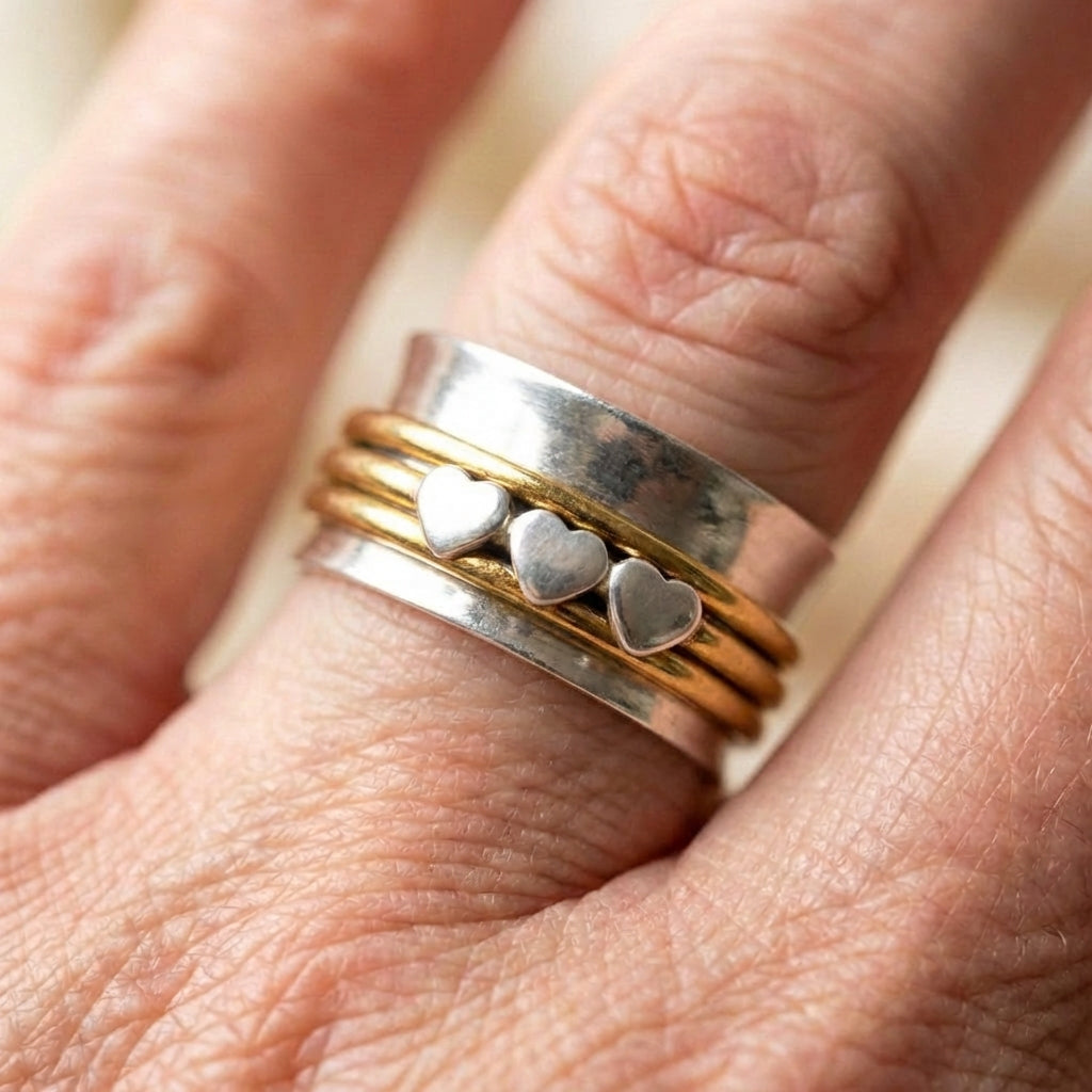 Bohemian Heart Band Ring