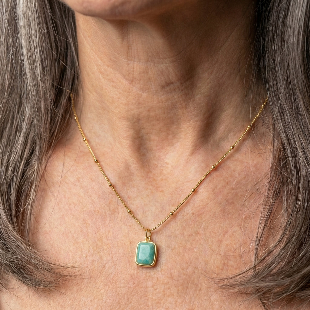 Briella Amazonite Gemstone Necklace