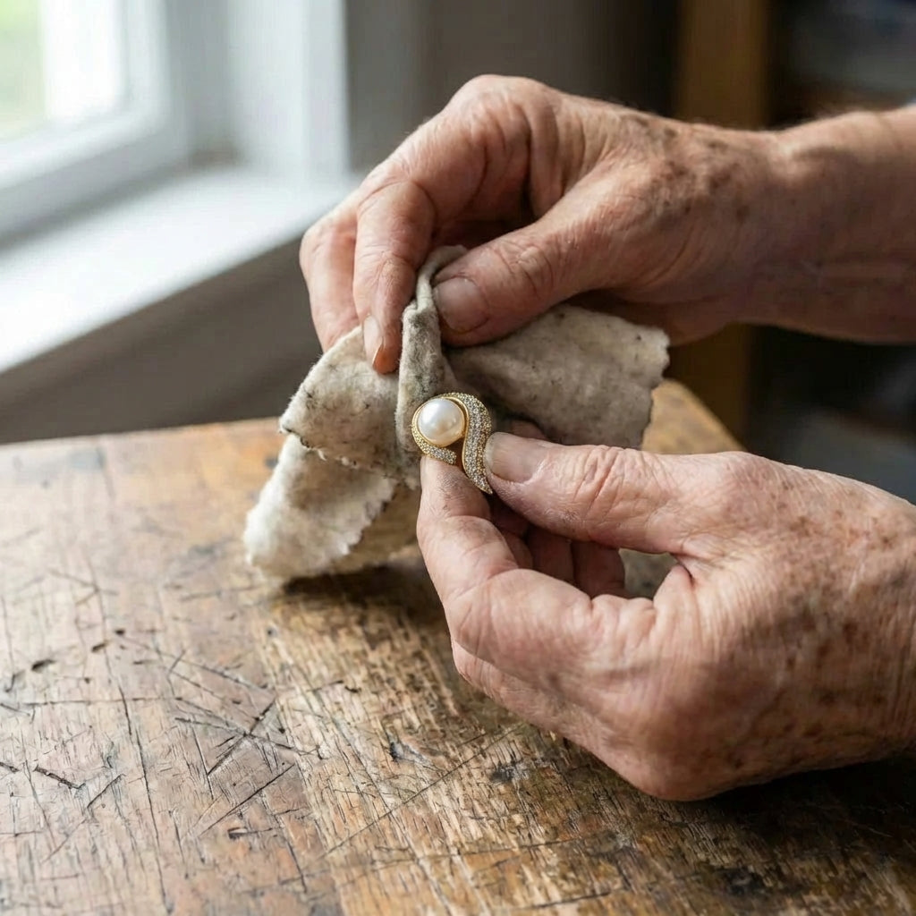 Bright Pearl Zirconia Earrings