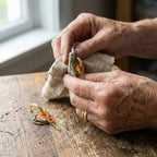Classic Gold Colorful Dragon & Flame Design Earrings