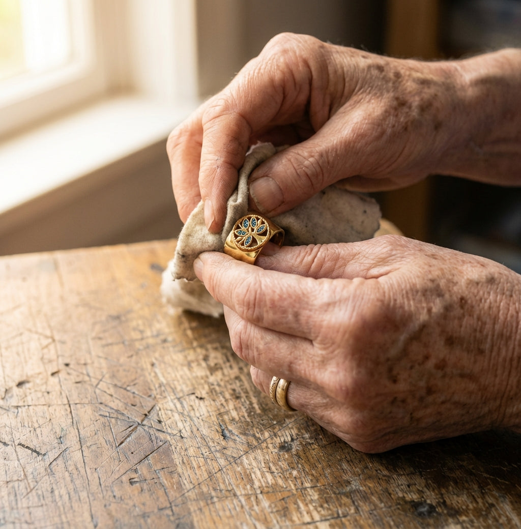Classic Zircon Tree Of Life Necklace Ring