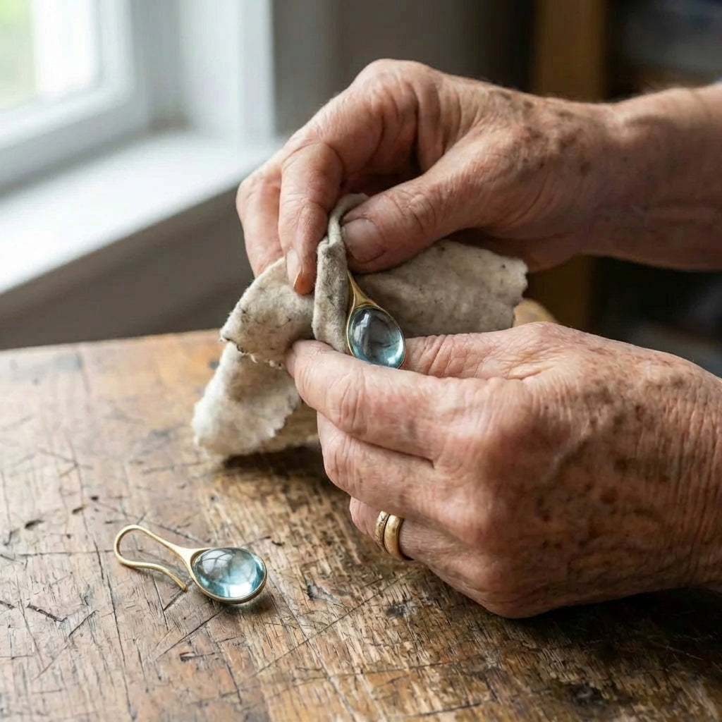 A Crystal Drop Earrings In Gold And Silver