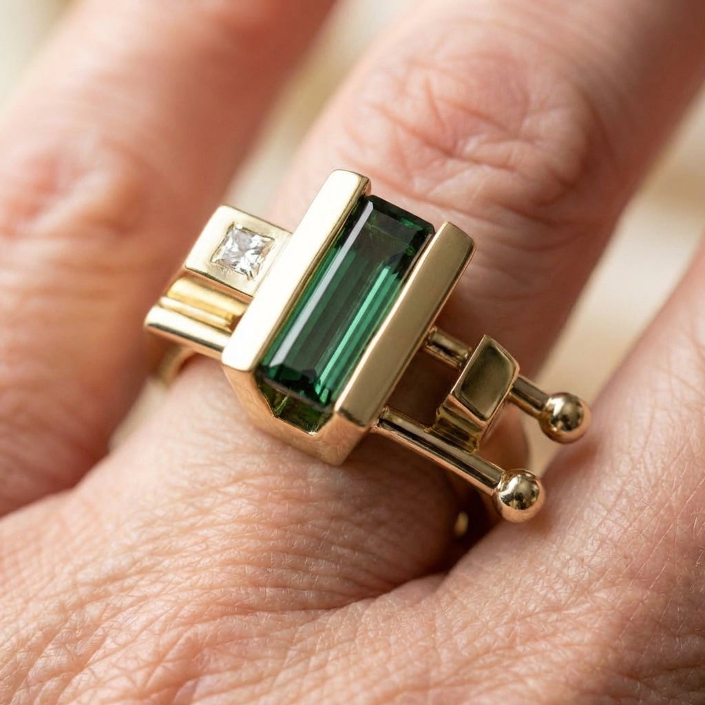 A Delicate Artisan Gold Ring