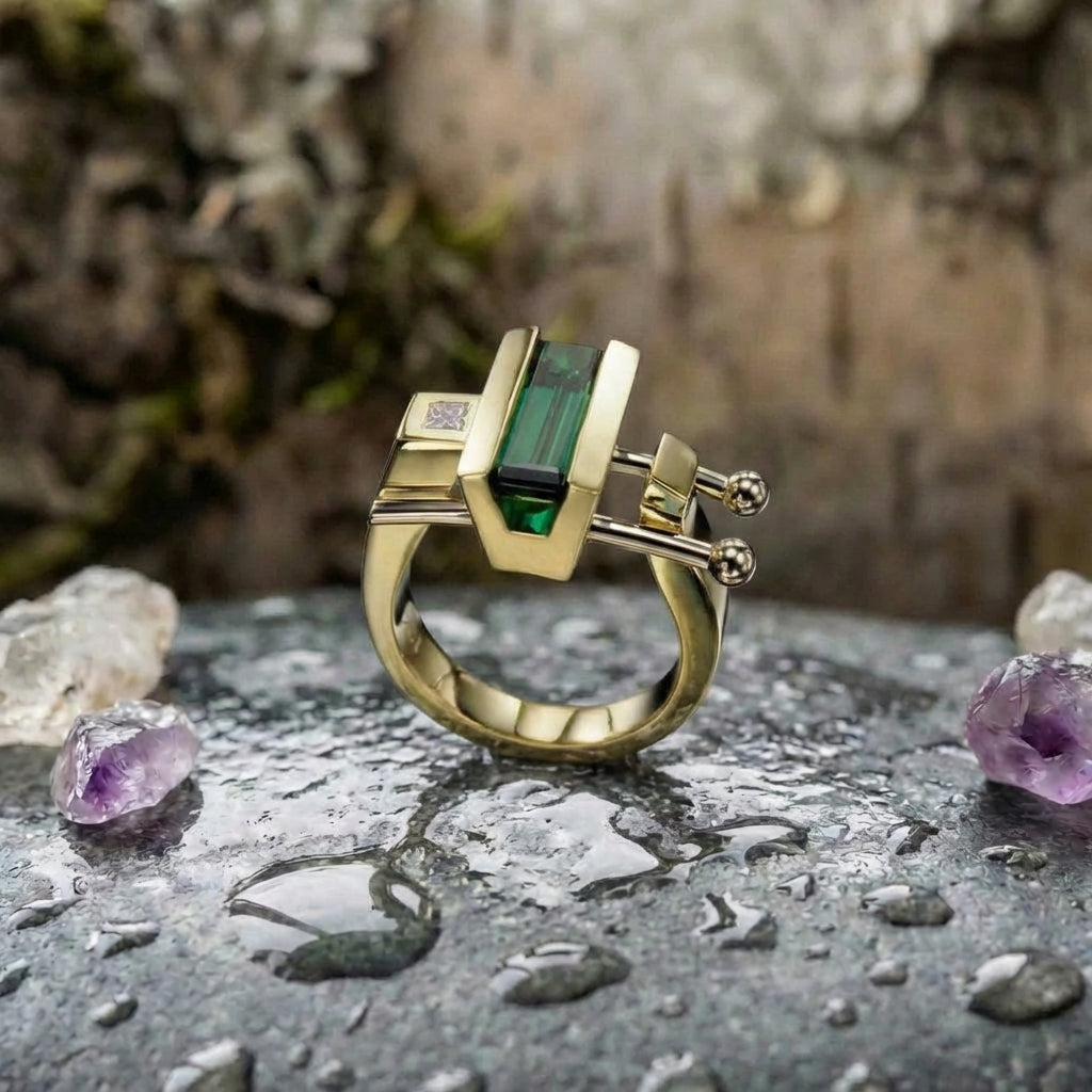 A Delicate Artisan Gold Ring