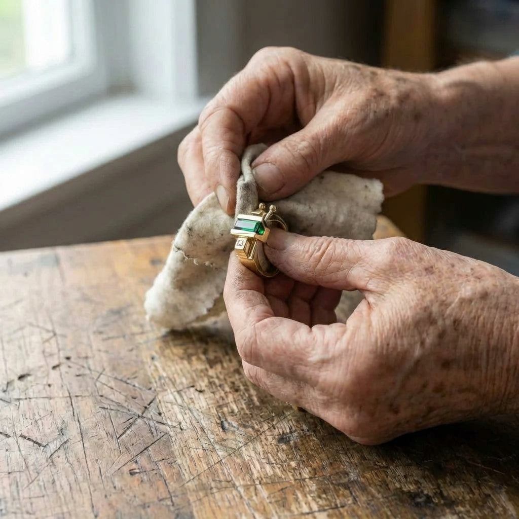 A Delicate Artisan Gold Ring