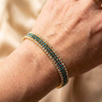 Elegant Green Sparkling Bracelet