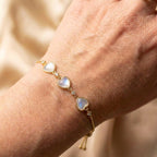 Elegant Heart Gold Bracelet