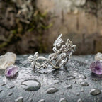 An Elegant Hollow Out Floral Leaf Shape Earring Set