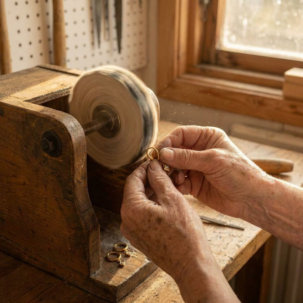 An Elegant Minimalist Gold Drop Huggie Earring Set