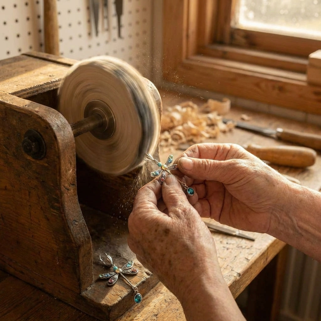 An Elegant Multicolor Crystal Dragonfly Drop Earring Set