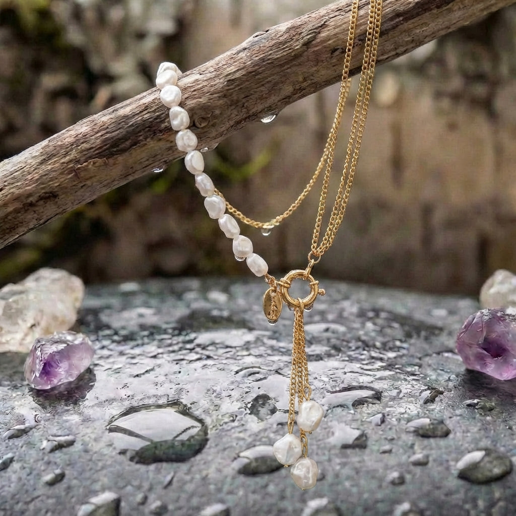 Elegant Pendant Pearl Necklace