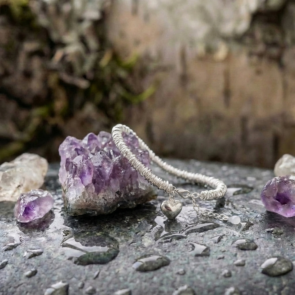 Elegant Silver Heart Bracelet