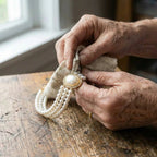 Elegant Triple Pearl Necklace