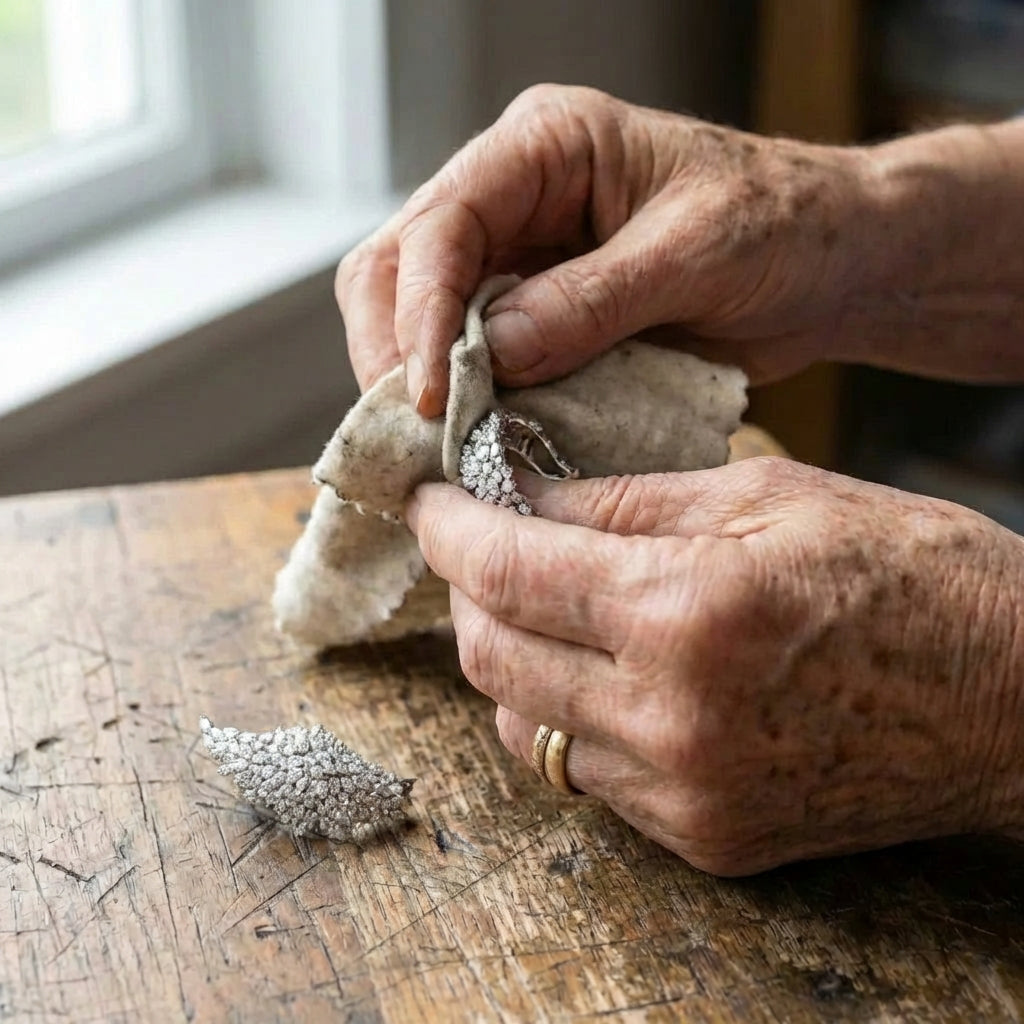 An Elegant White Gold Ear Cuff
