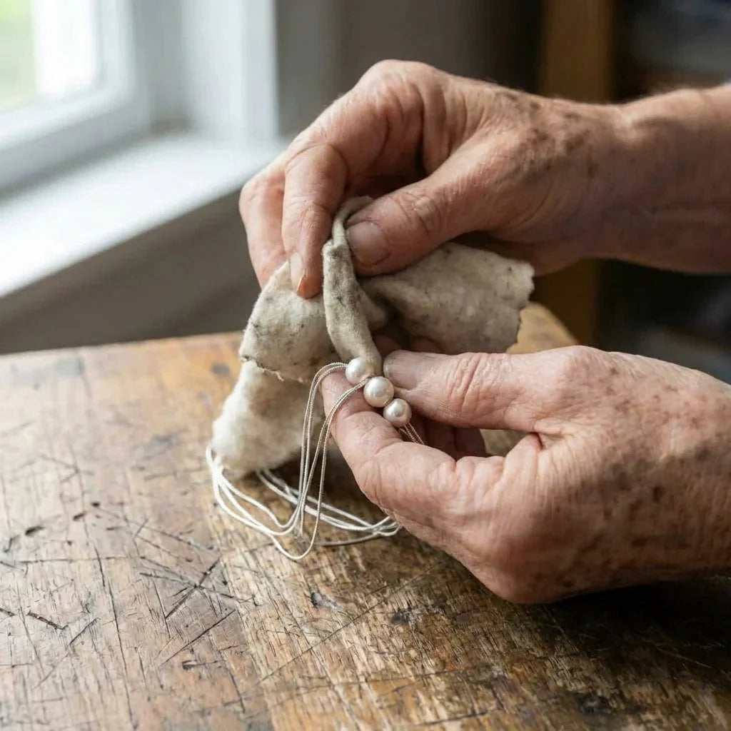 Elegant White Pearl Layered Necklace