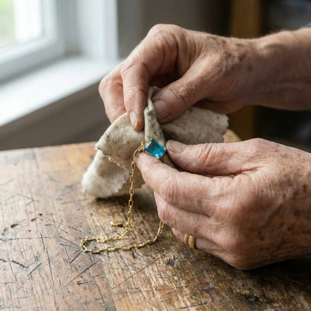 Emerald Cut Charm Necklace