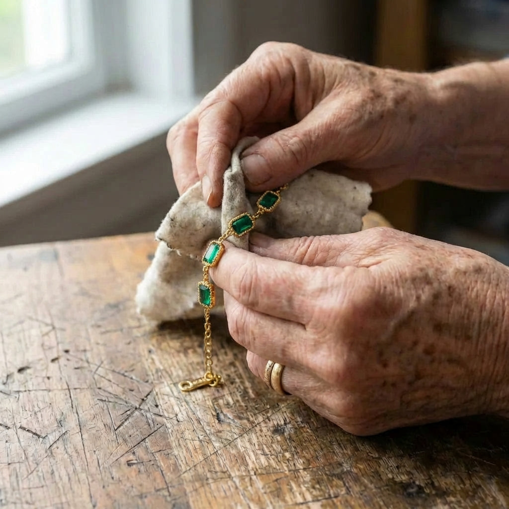Emerald Trinity Bracelet