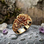 A Golden Flower Ring