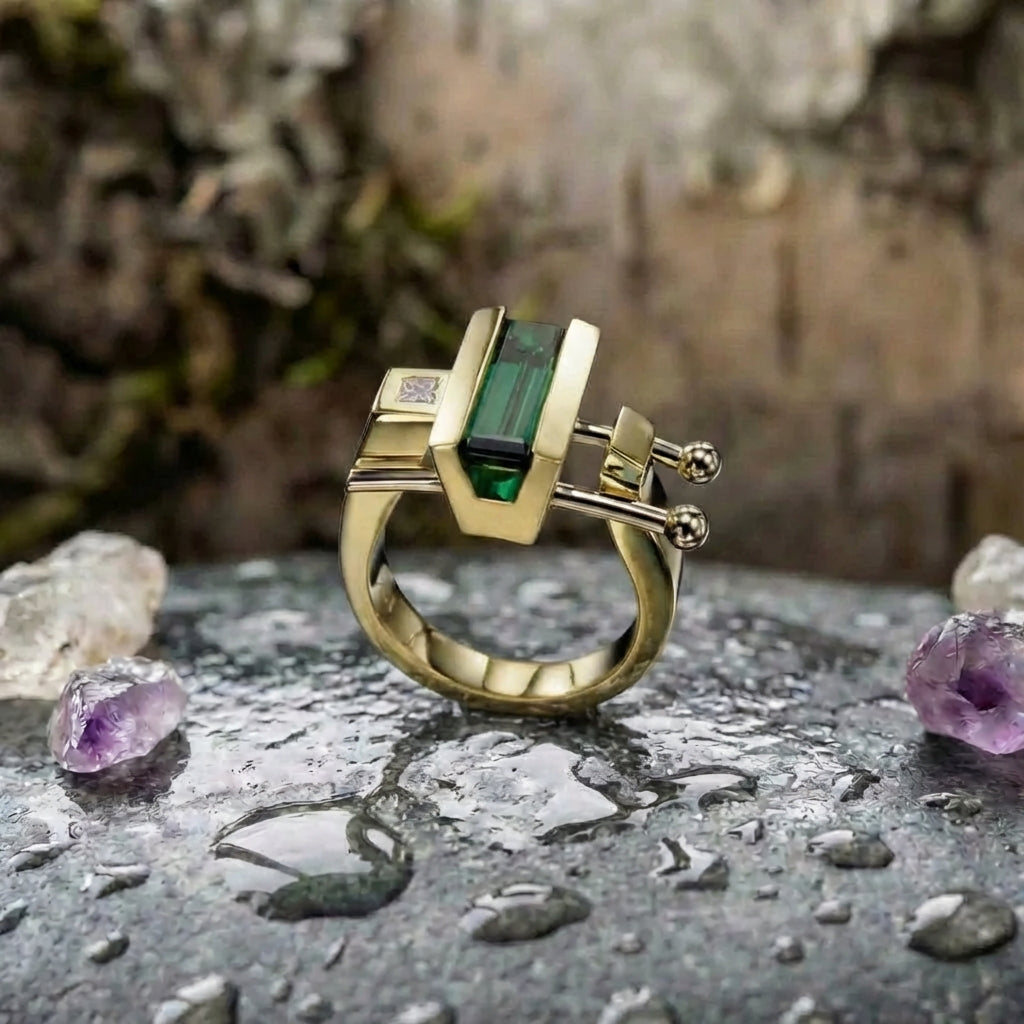 A Delicate Artisan Gold Ring