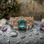 A Nature Green Crystal Ring