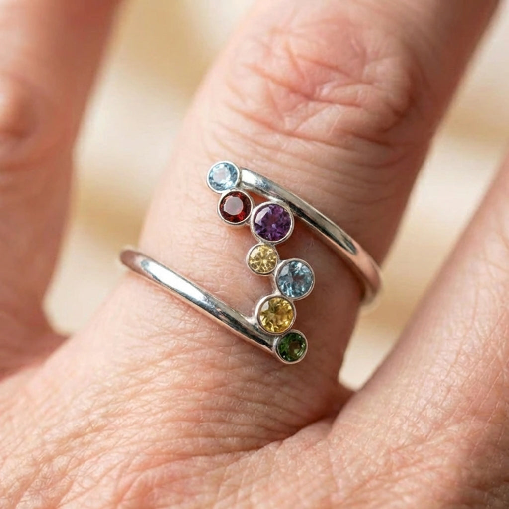 Colorful Crystal Statement Ring