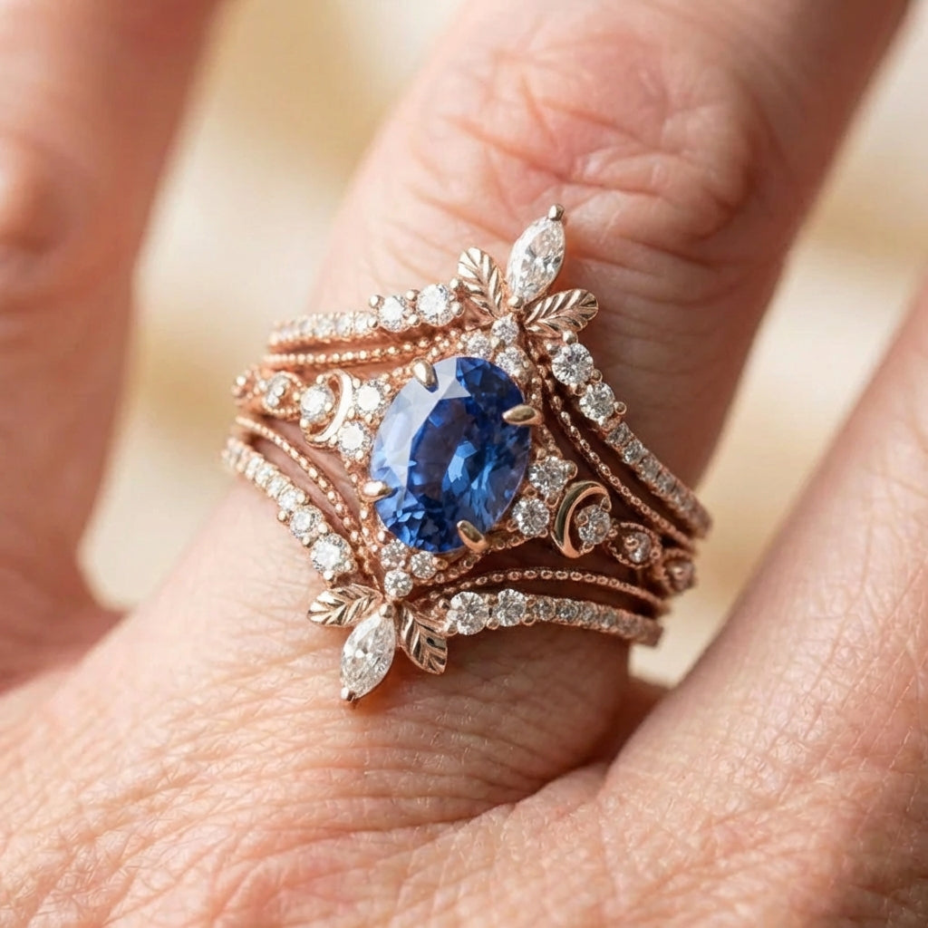 Elegant Blue Sapphire Ring