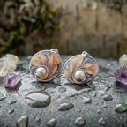 Acrylic Earrings With Pearls