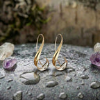 A Vintage Dangling Golden Earring Set