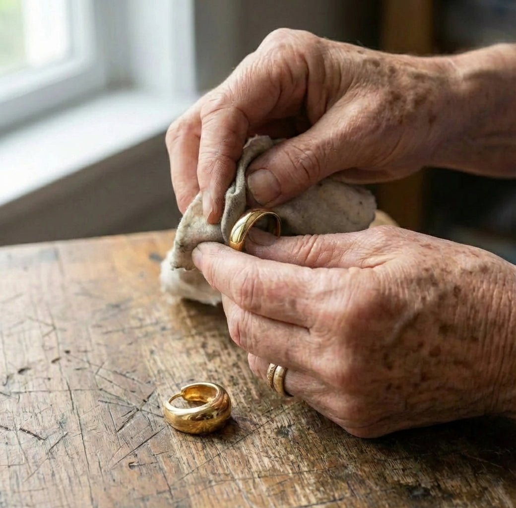 Aurora Oval Gold Earrings