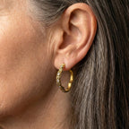 Boho Golden Hoop Earrings