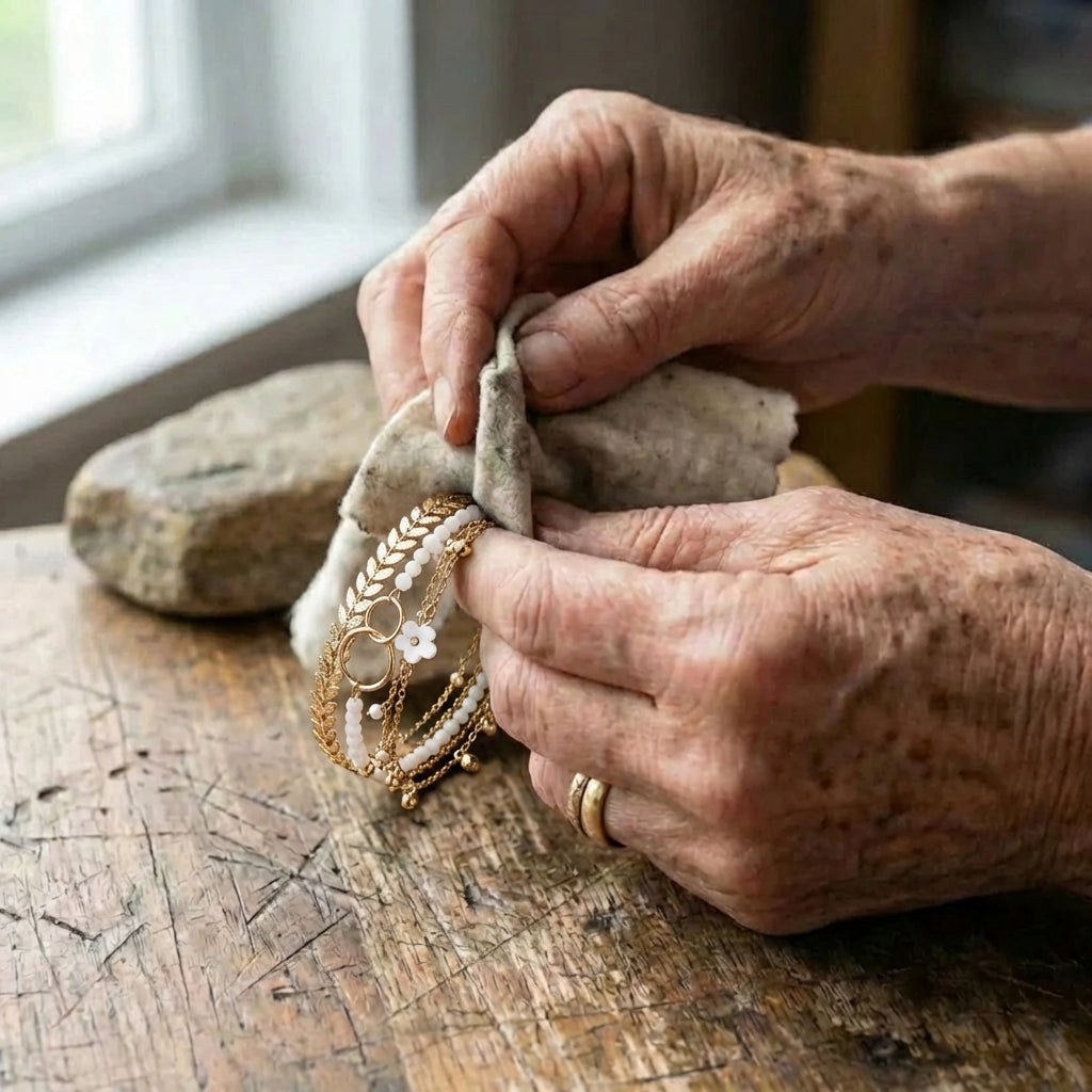 Pack Of Boho Bracelets In Gold