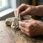 Vintage Shell Charm Adjustable Silver Bracelet