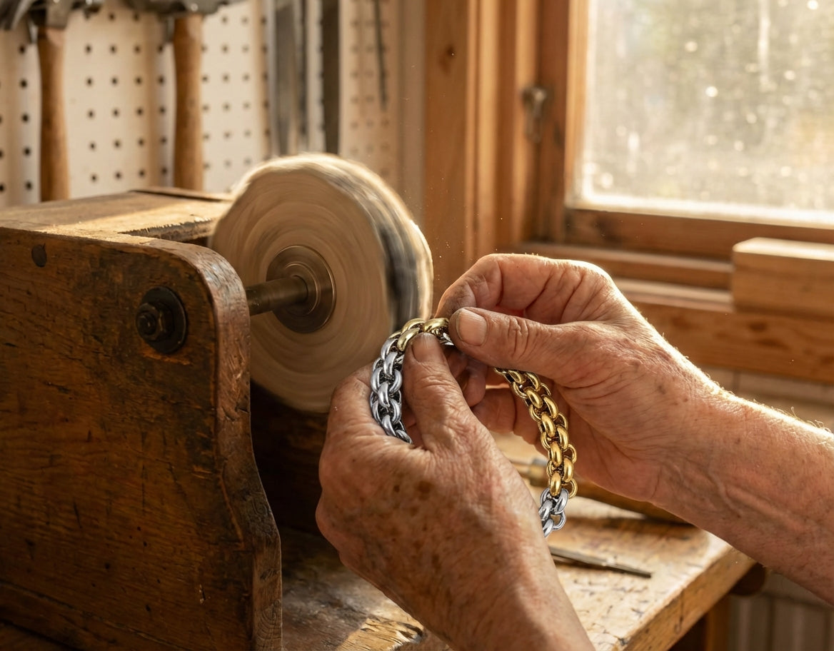 Vintage Handmade Braided Bangle Bracelet