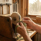 Vintage Ethnic Green Crystal Pendant Necklace