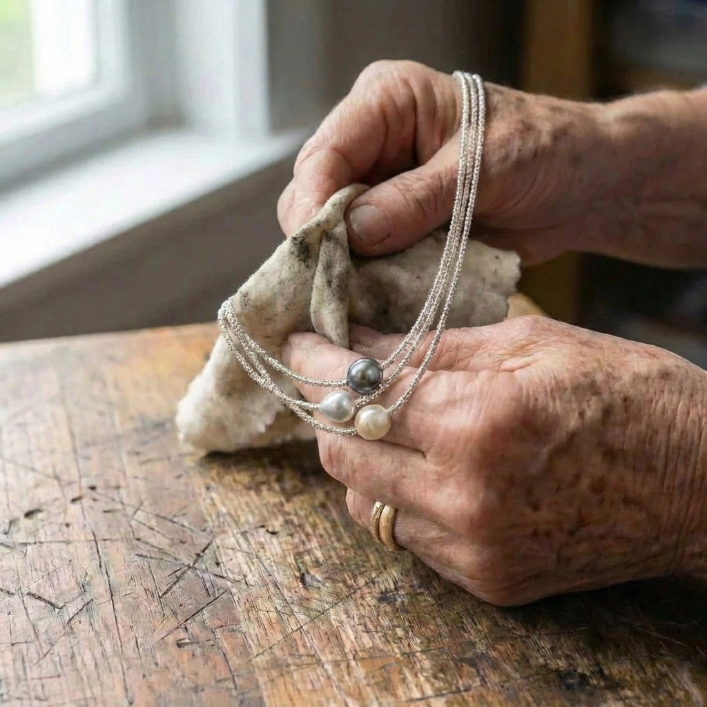A Natural Pearl Necklace