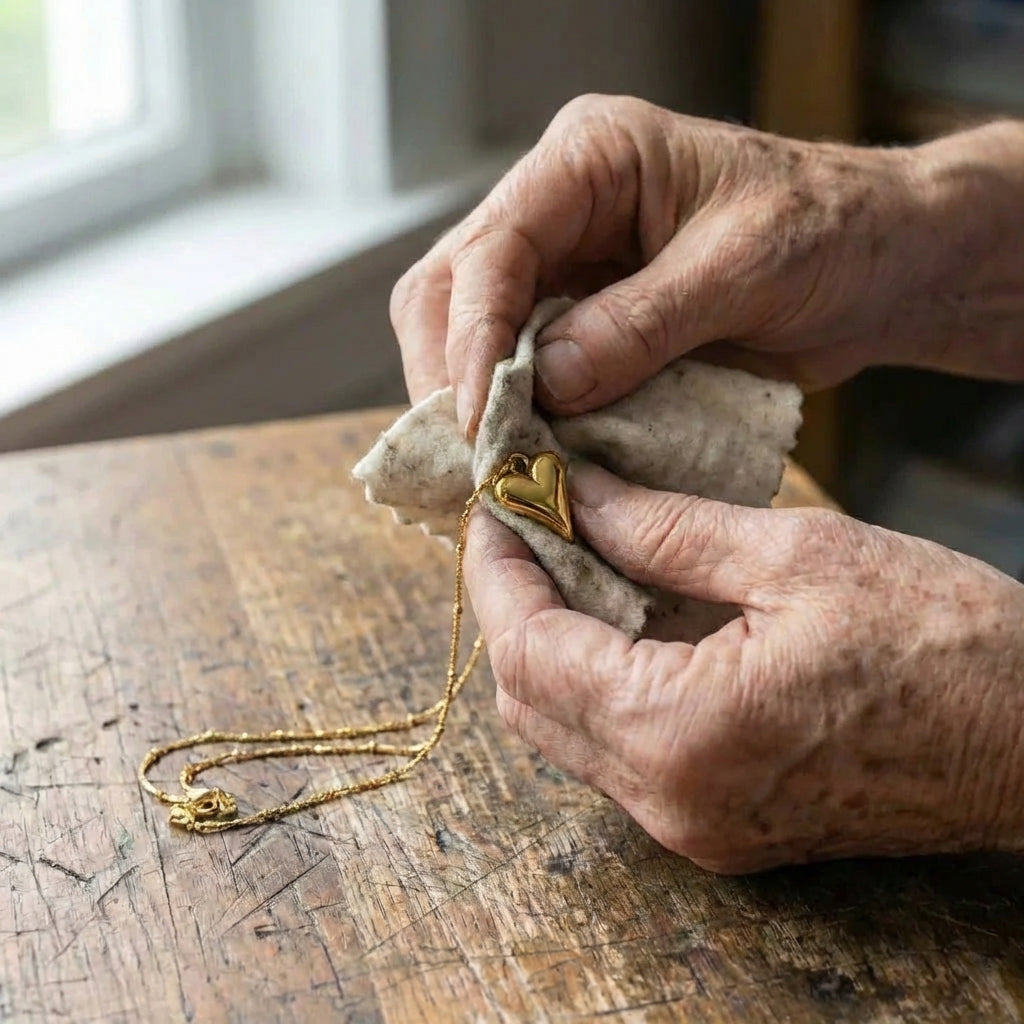 Minimalist Heart Pendant Gold Necklace