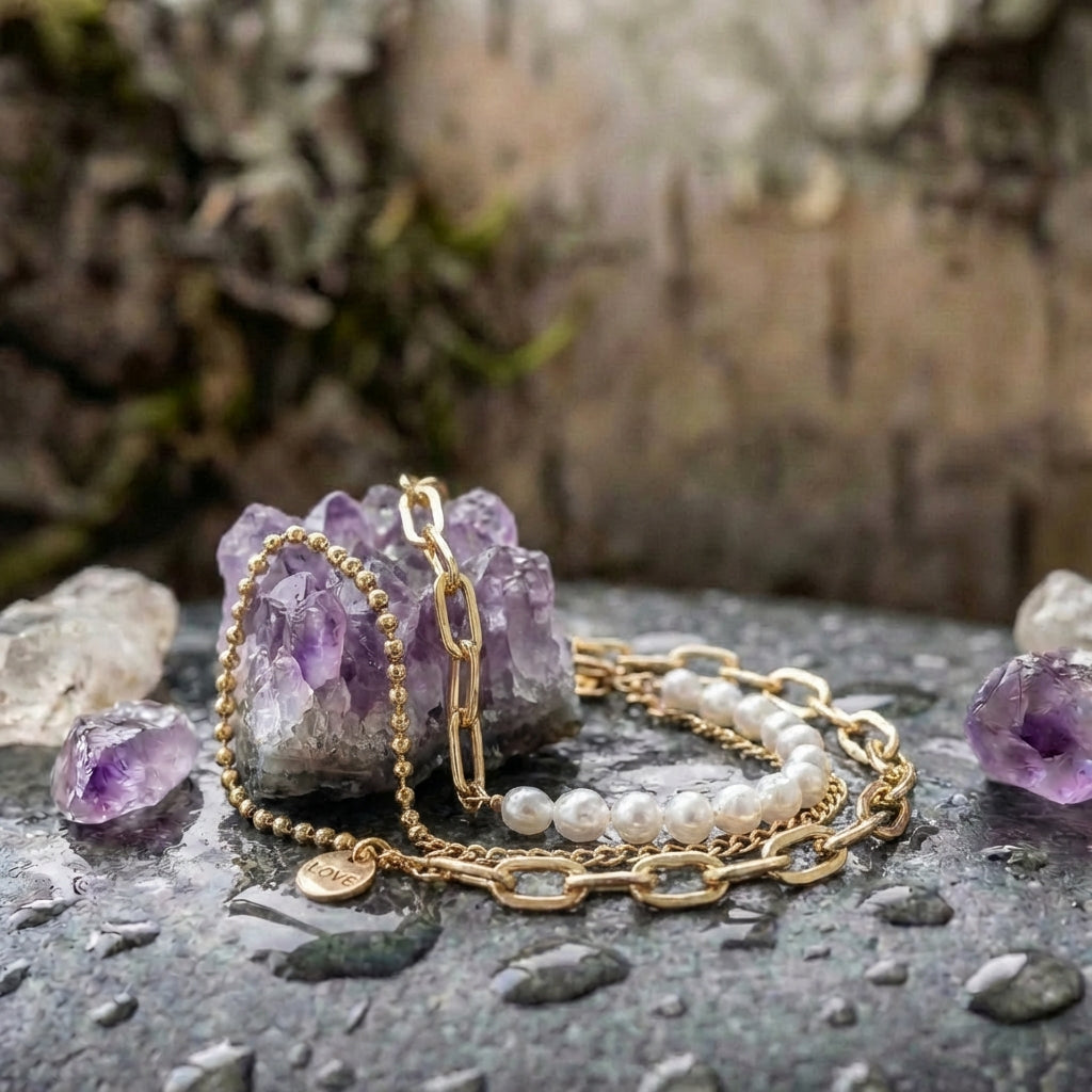 Gold Pearl Bracelet Packs