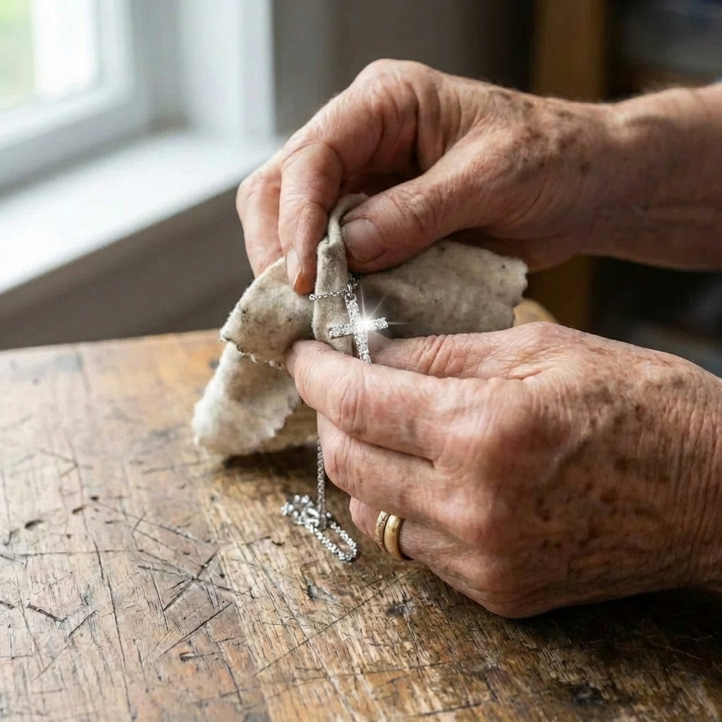 Jianna Silver Cross Necklace