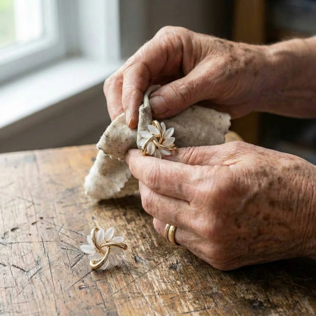 Luxury White Opal Earrings In Gold