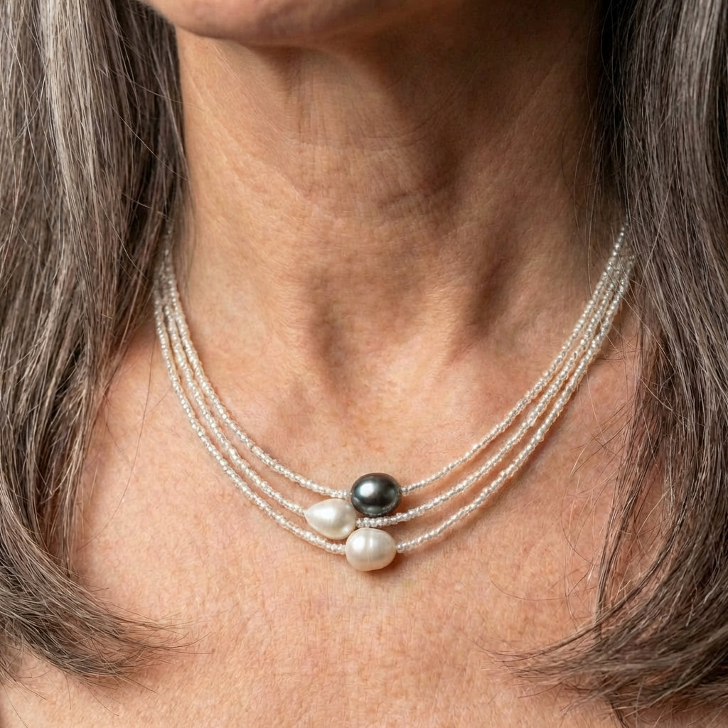 A Natural Pearl Necklace