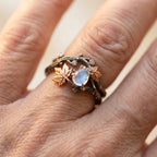 A Nature Moonstone Ring