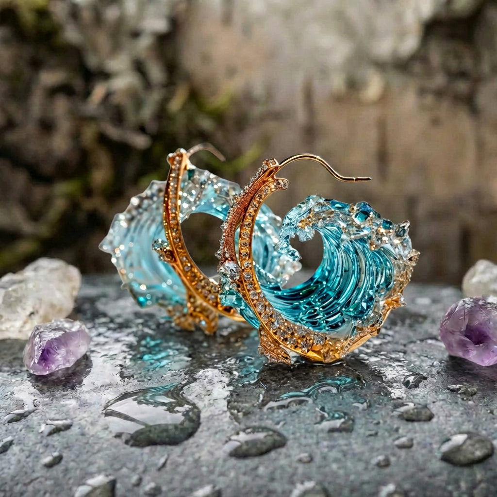 An Ocean's Oath Earring Set