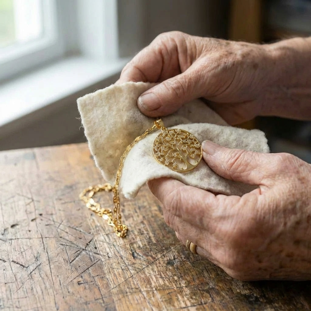 Roots Of Life Necklace In Gold